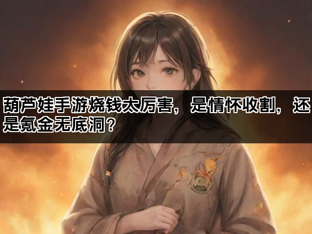 葫芦娃手游烧钱太厉害，是情怀收割，还是氪金无底洞？