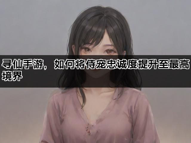 寻仙手游，如何将侍宠忠诚度提升至最高境界
