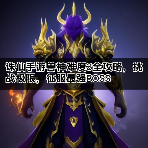 诛仙手游兽神难度3全攻略，挑战极限，征服最强BOSS