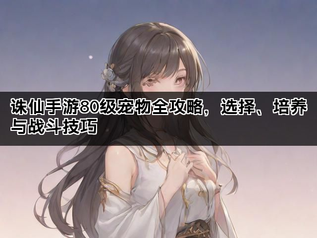 诛仙手游80级宠物全攻略，选择、培养与战斗技巧