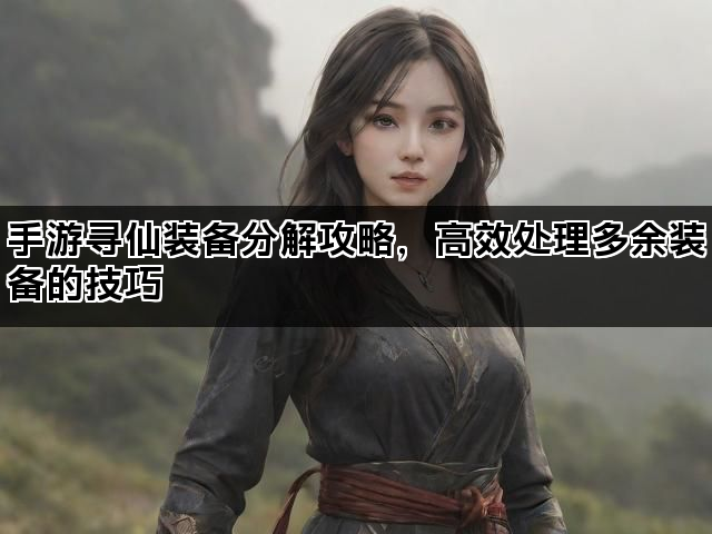 手游寻仙装备分解攻略，高效处理多余装备的技巧