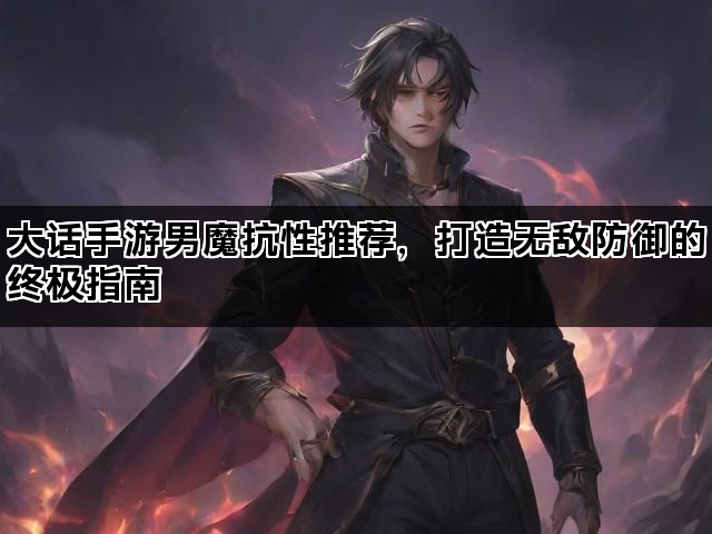 大话手游男魔抗性推荐，打造无敌防御的终极指南