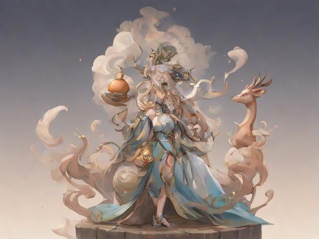 问道手游中的神秘灵物，葫芦与幻鹿的奇幻世界