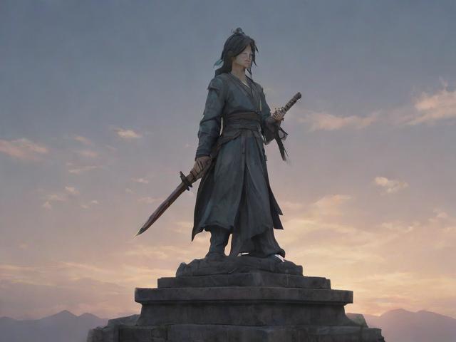 倩女幽魂手游，站在雕像上的江湖传奇